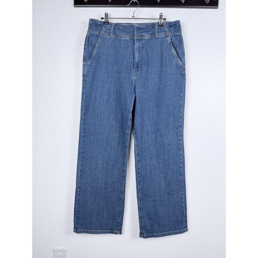 Pilcro Anthropologie Retro High Rise Wide Leg Jeans